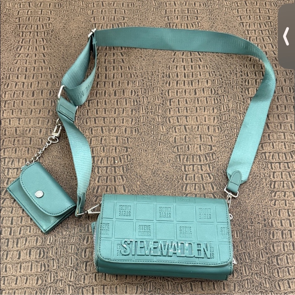 Steve Madden Aqua Crossbody Bag